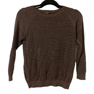 Express Gold Quarter Sleeve Top